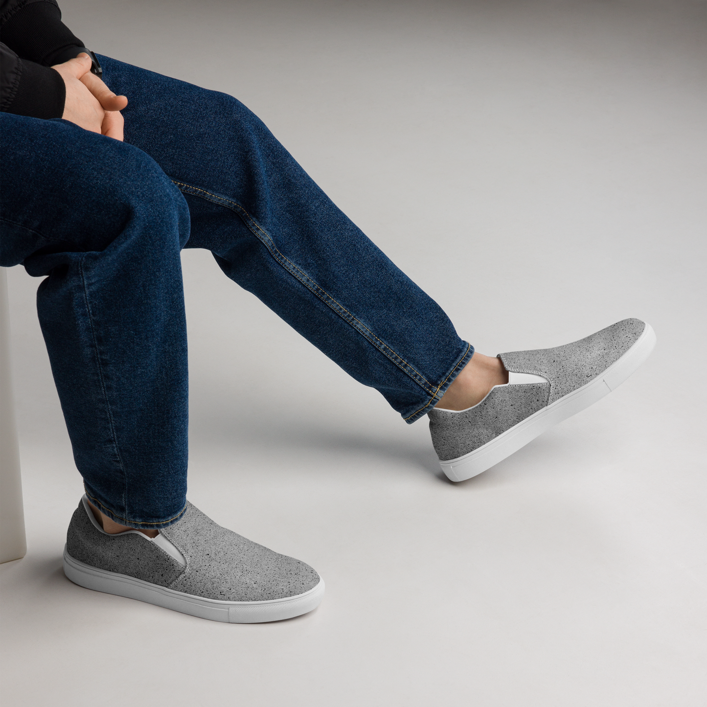 GRAINED GREY (Men's Slip-Ons)