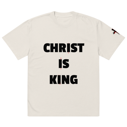 CHRIST IS KING oversized faded tee