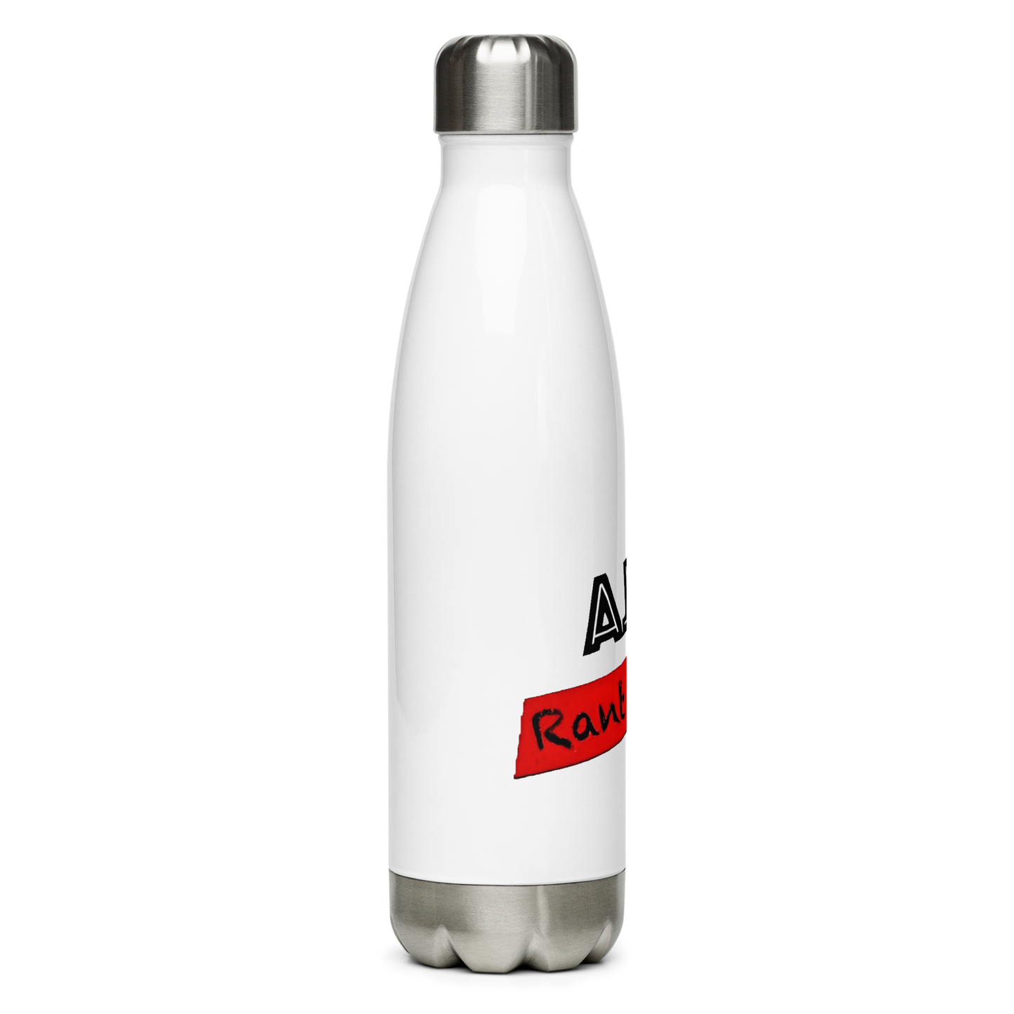 RANT ROOM stainless steel water bottle (WHITE)