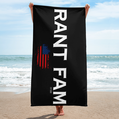 RANT FAM Towel (Black)