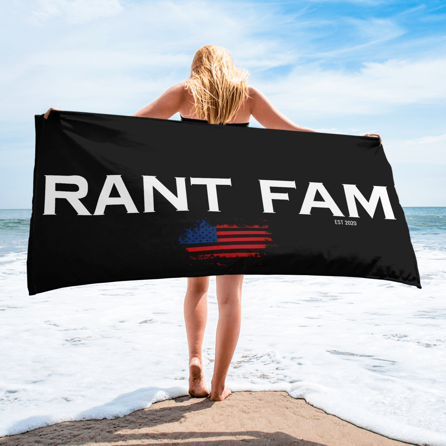 RANT FAM Towel (Black)