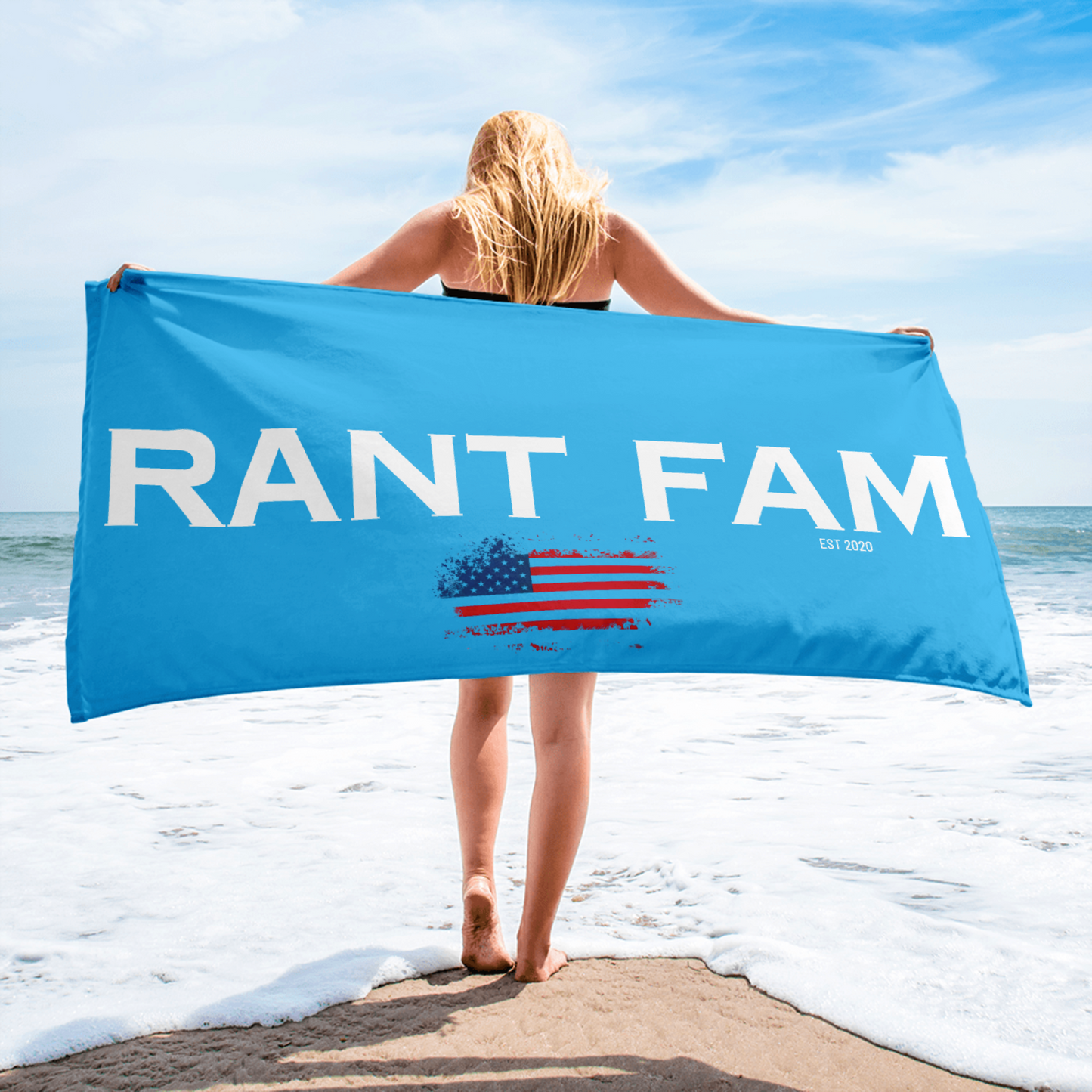 RANT FAM Towel (Blue)