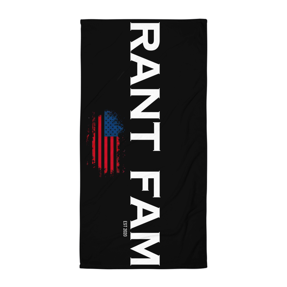 RANT FAM Towel (Black)