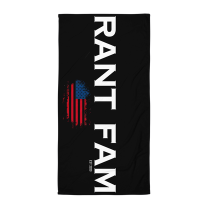 RANT FAM Towel (Black)