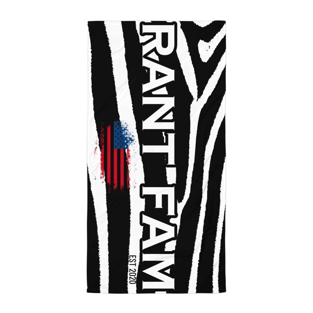 RANT FAM Towel (Zebra)