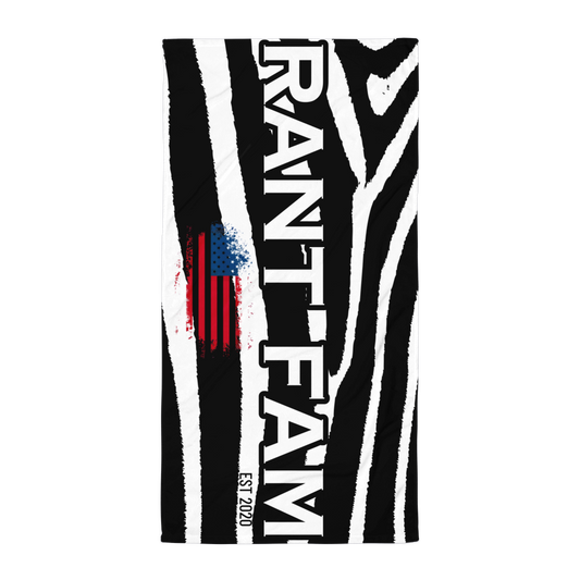 RANT FAM Towel (Zebra)