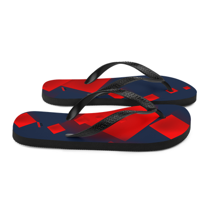 NAVY RED Flip-Flops