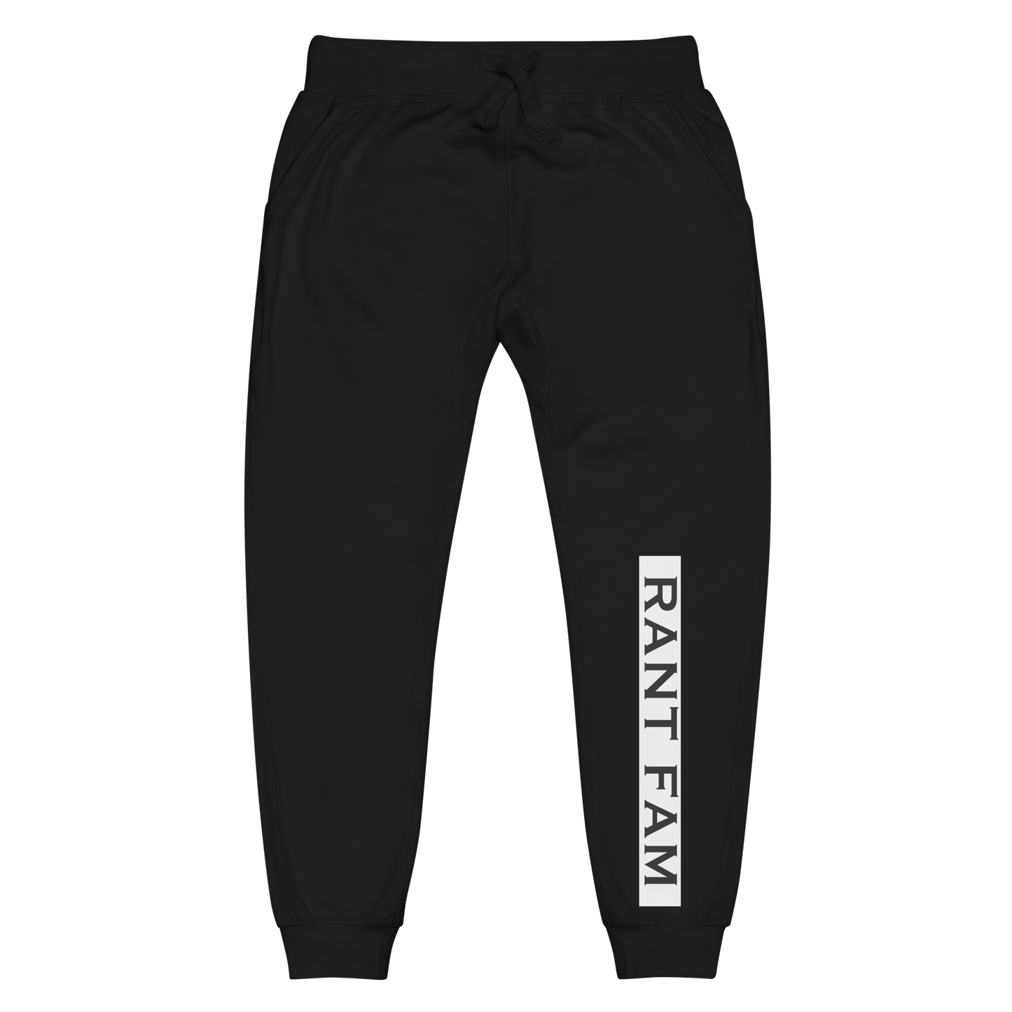 RANT FAM Fleece Sweatpants (WHITE)