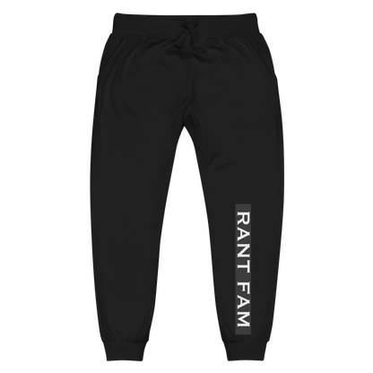 RANT FAMFleece Sweatpants (BLACK)