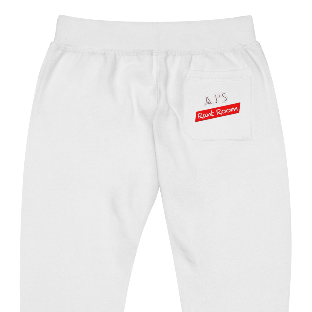 RANT FAM Fleece Sweatpants (WHITE)