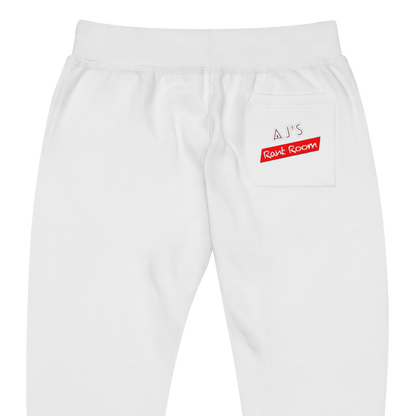 RANT FAM Fleece Sweatpants (WHITE)