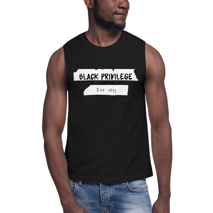 BLACK PRIVILEGE Muscle Shirt