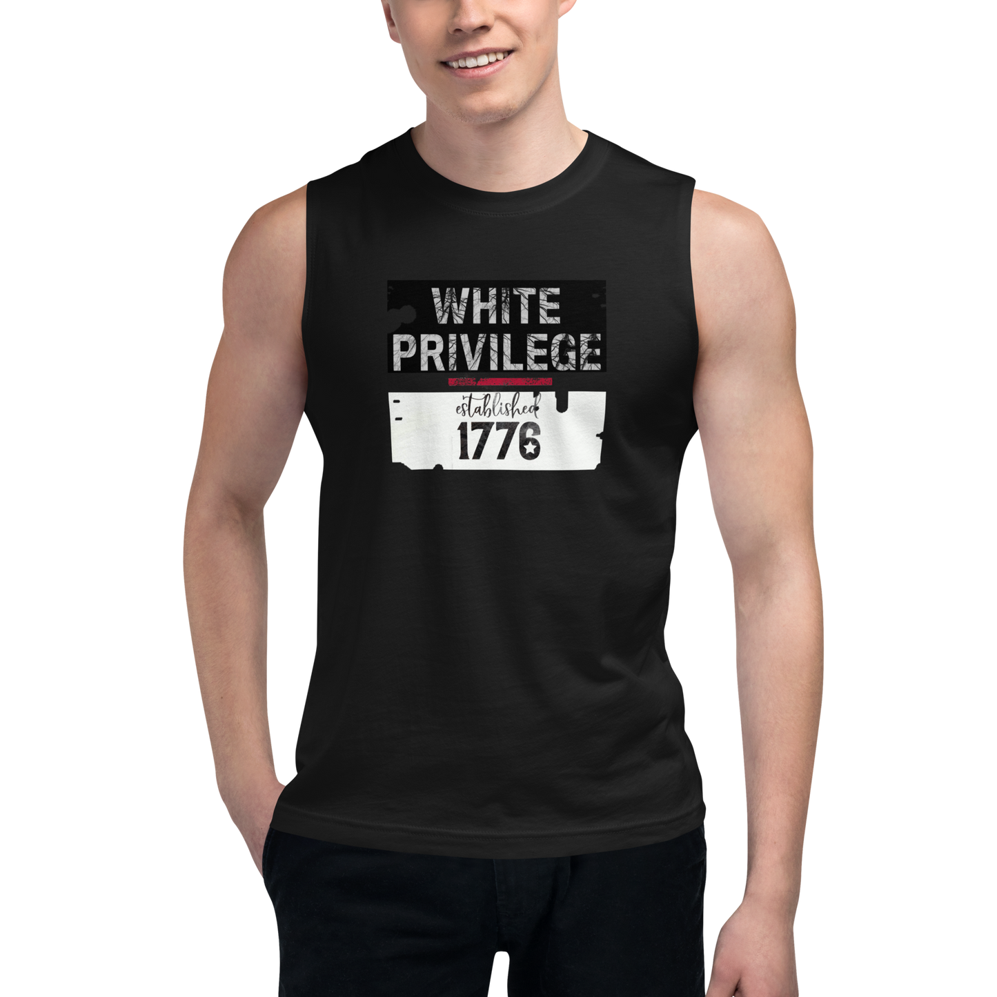 WHITE PRIVILEGE Muscle Shirt