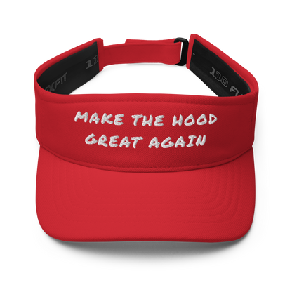 MAKE THE HOOD GREAT AGAIN visor