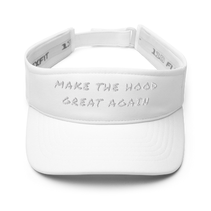 MAKE THE HOOD GREAT AGAIN visor