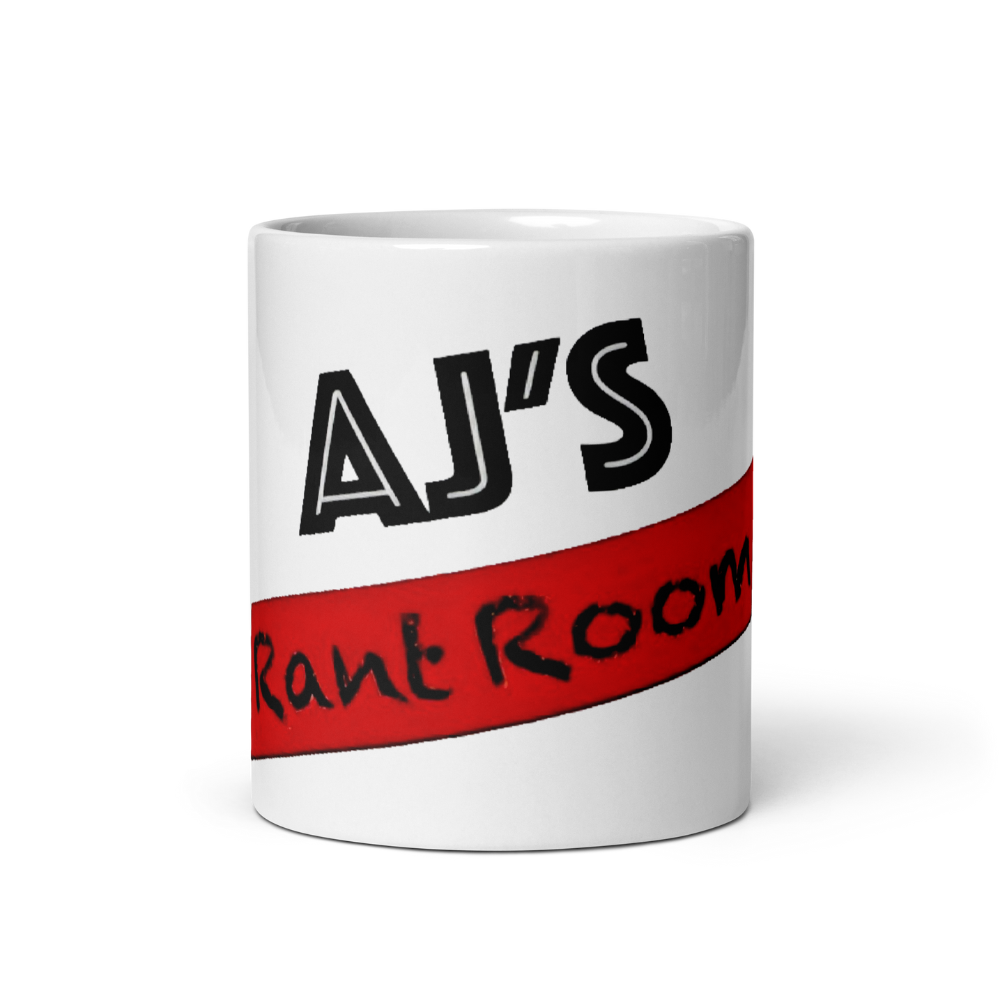 RANT ROOM white glossy mug