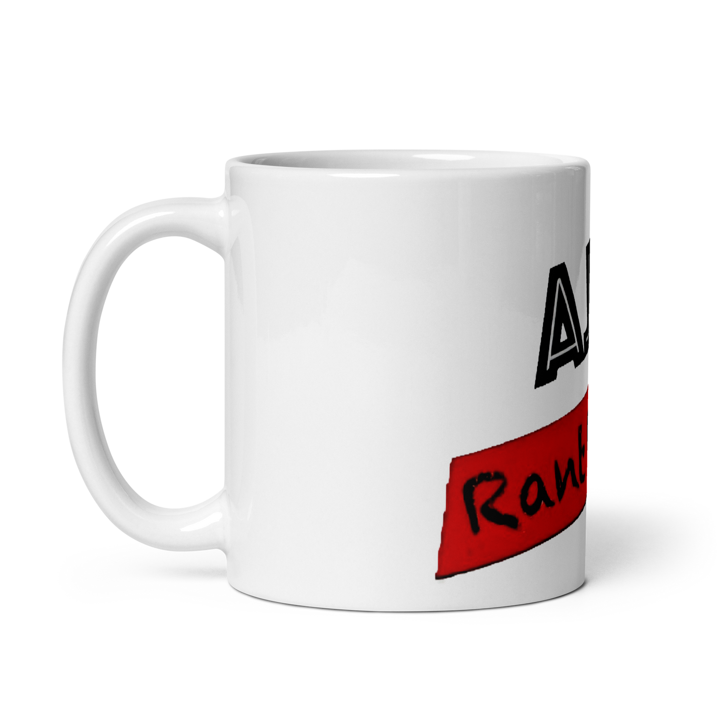 RANT ROOM white glossy mug