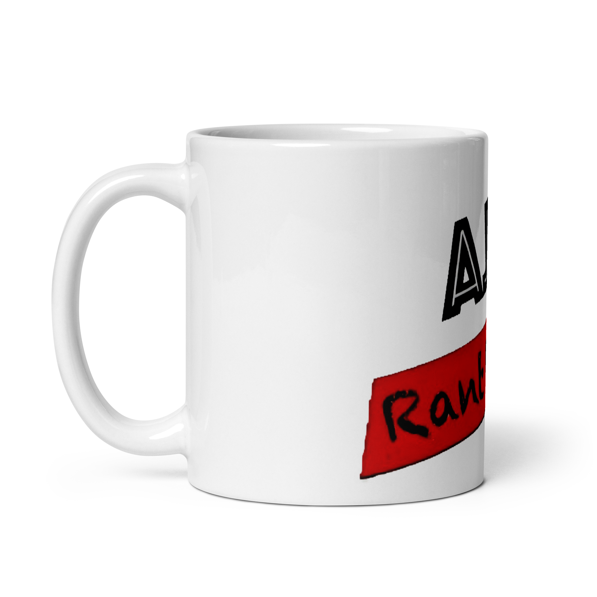 RANT ROOM white glossy mug