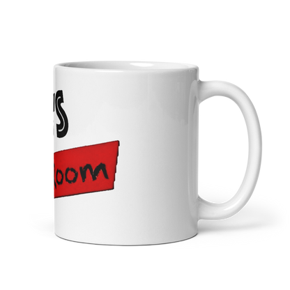 RANT ROOM white glossy mug