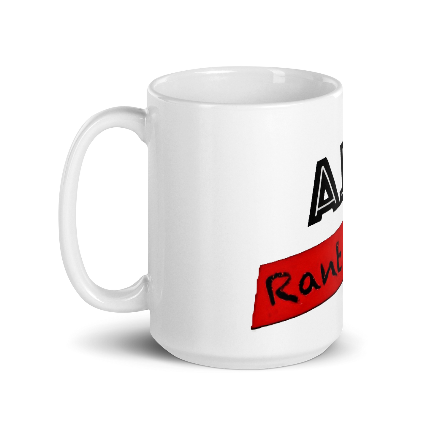 RANT ROOM white glossy mug