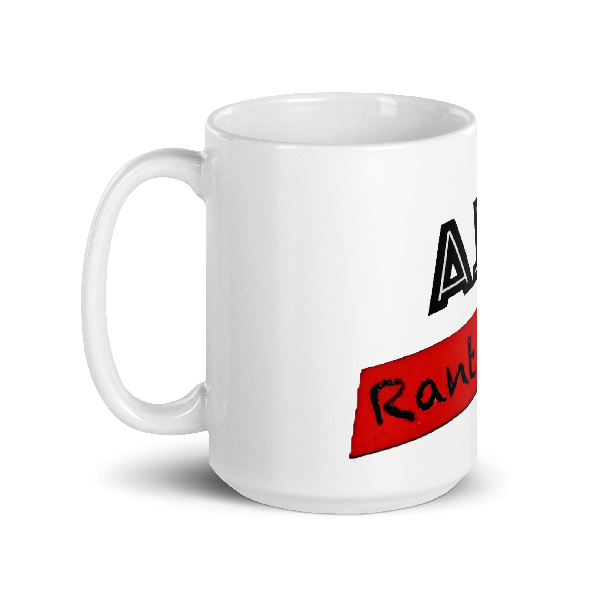 RANT ROOM white glossy mug