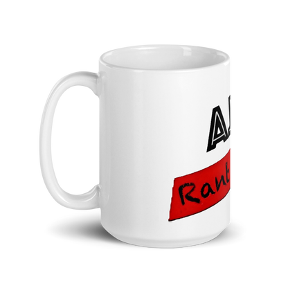 RANT ROOM white glossy mug