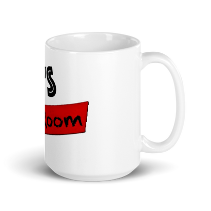 RANT ROOM white glossy mug