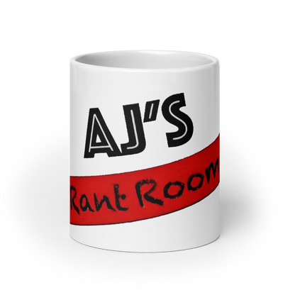 RANT ROOM white glossy mug