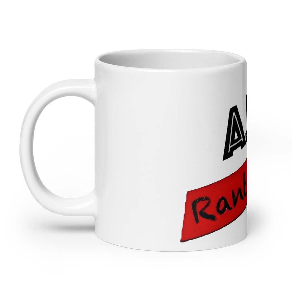 RANT ROOM white glossy mug