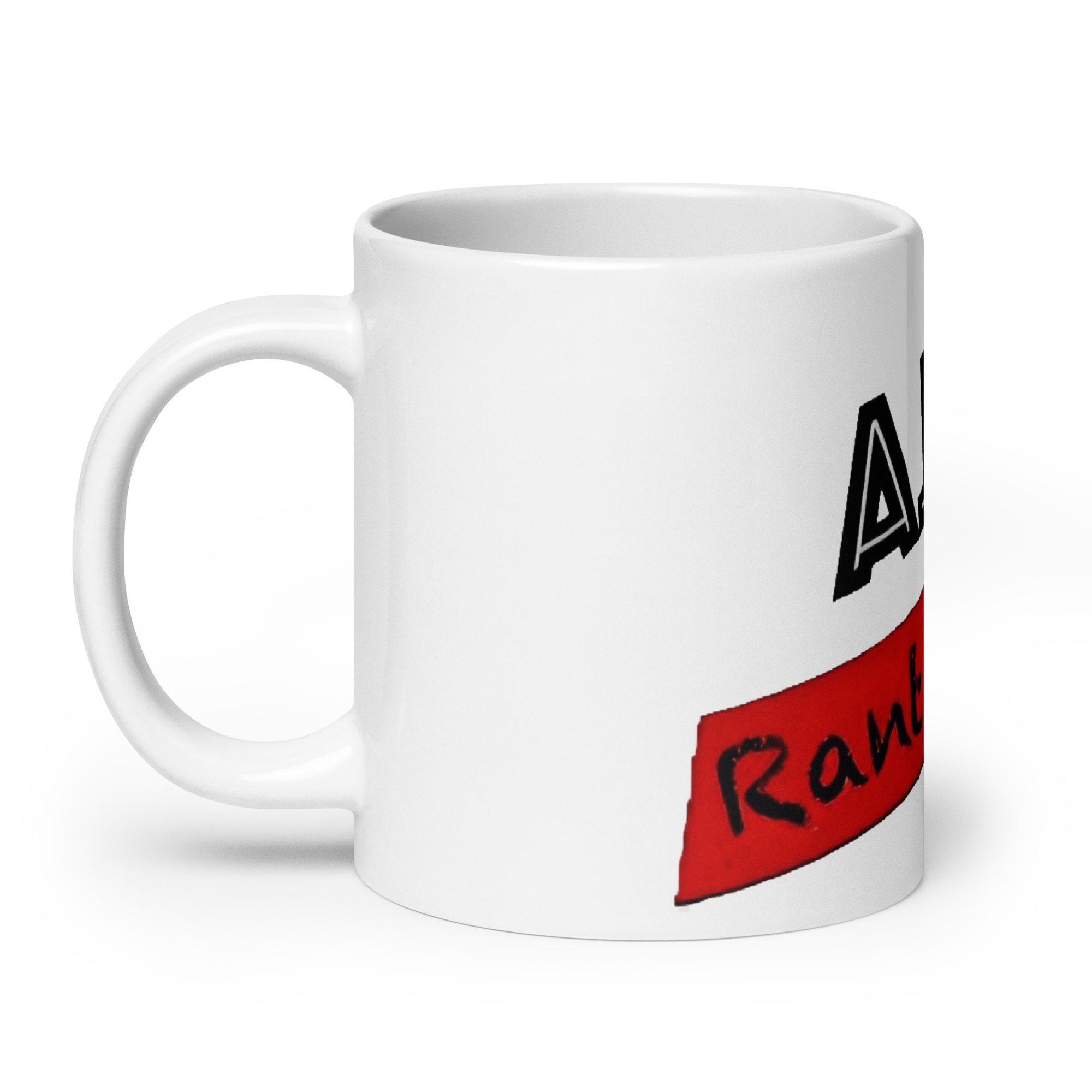 RANT ROOM white glossy mug