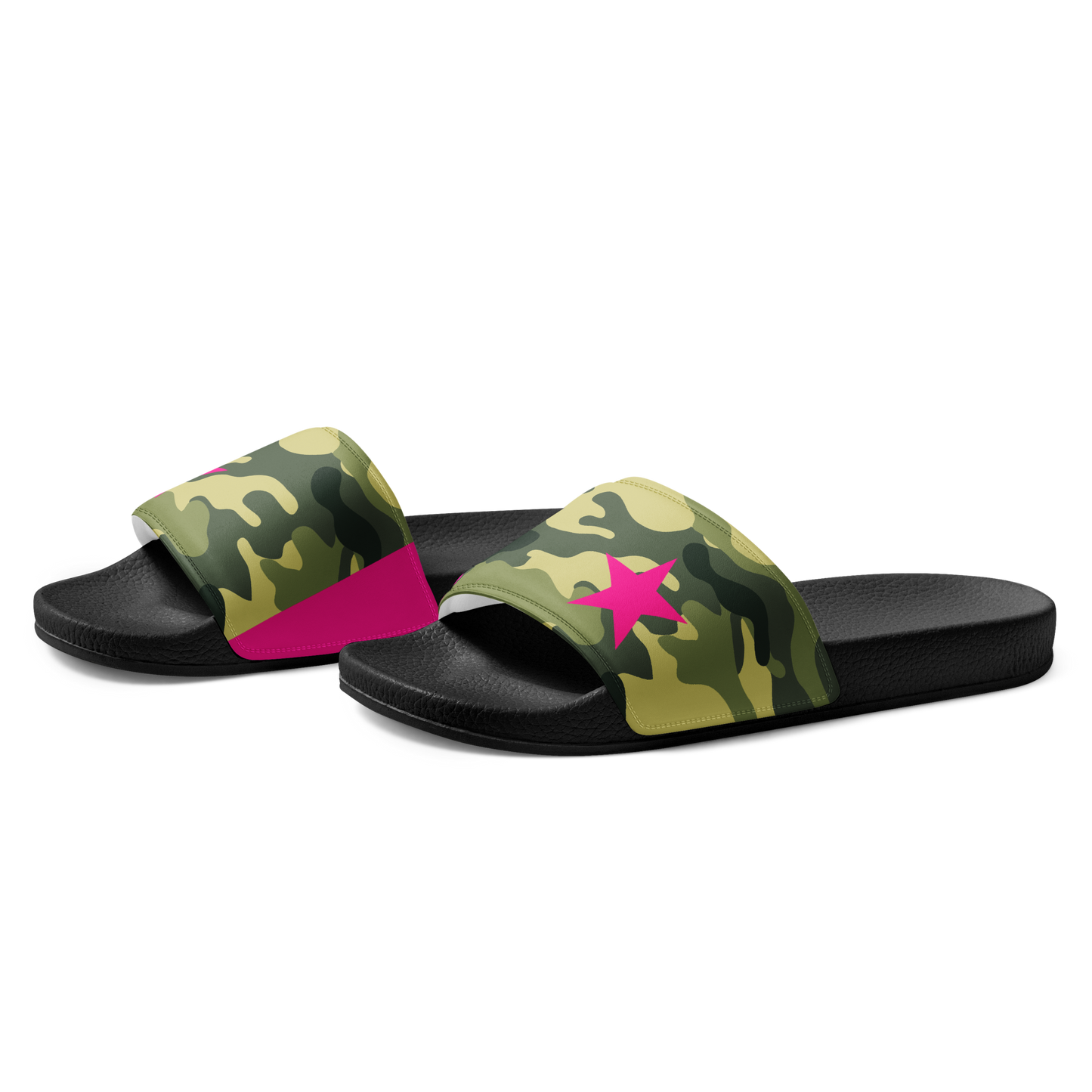 Women's slides (Camo + Pink)