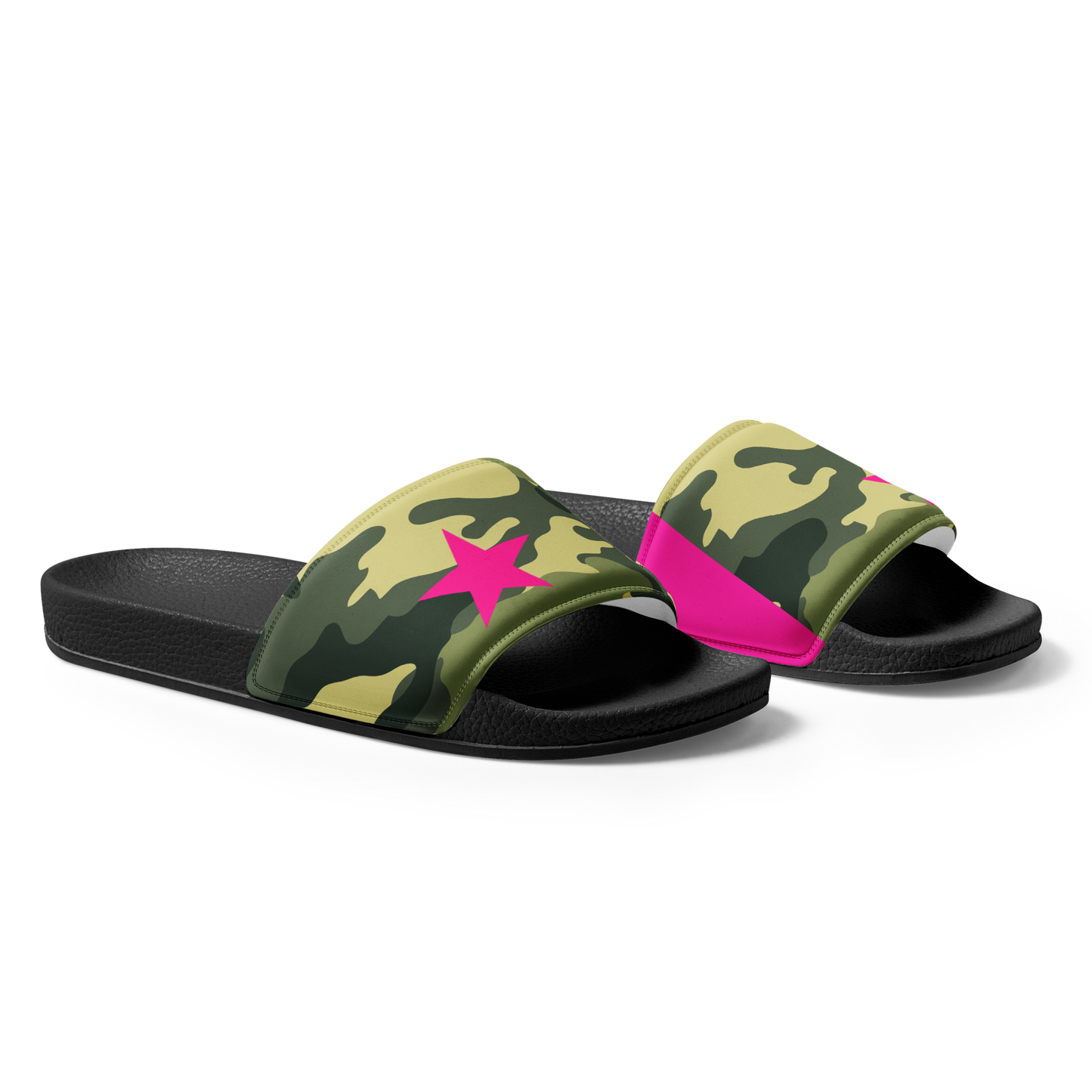 Women's slides (Camo + Pink)