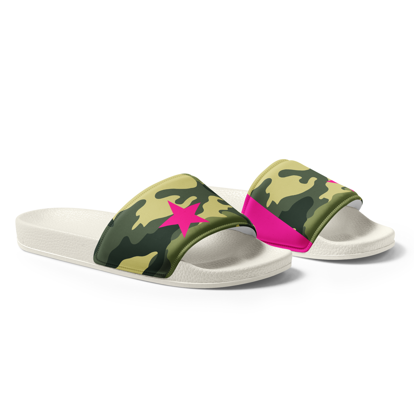 Women's slides (Camo + Pink)