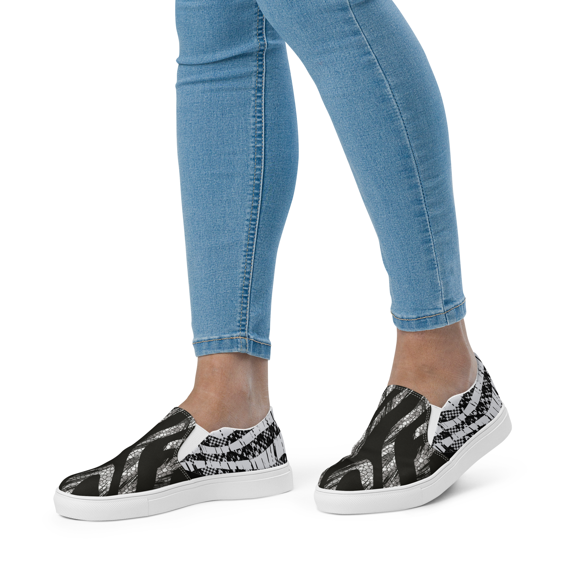 ROGUE ZEBRAS (Women’s Slip-Ons)